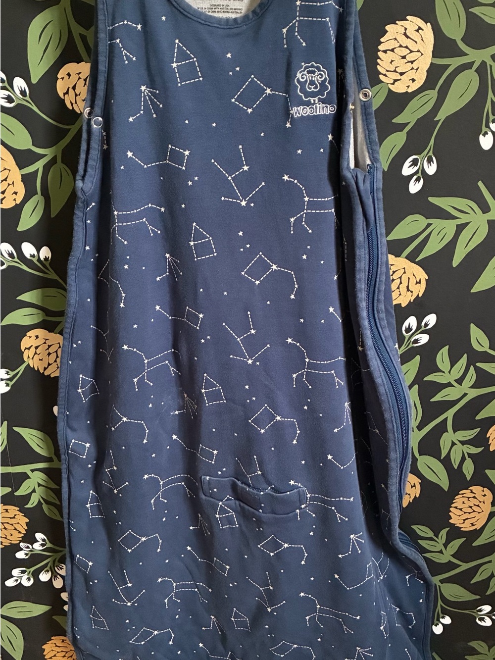 Woolino Toddler Navy Constellation Sleep Sack